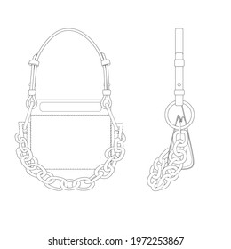 hand bag vectorial project item