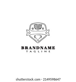 hand ball badges logo cartoon design icon modern vector illustration