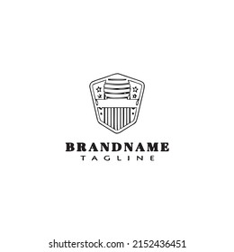 hand ball badges logo cartoon design icon modern vector illustration