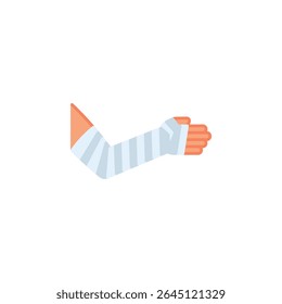 Ícone de vetor de bandagem manual. Gesto de mão ícone plano estilo. perfeito uso para logotipo, apresentação, site, e muito mais.