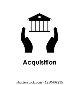 hand, bank, acquisition icon. Element of business icon for mobile concept and web apps. Detailed hand, bank, acquisition icon can be used for web and mobile