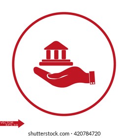  Hand and bank building. 