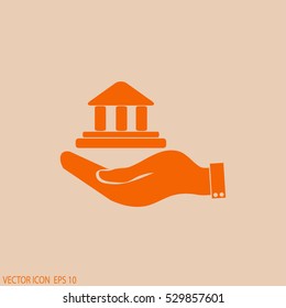  Hand and bank building. 