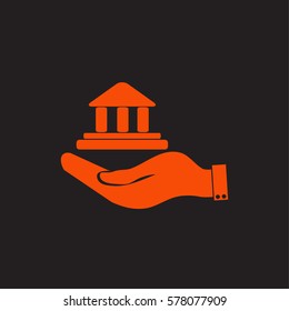  Hand and bank building. 