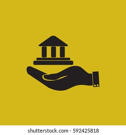  Hand and bank building. 