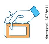 hand with bar soap