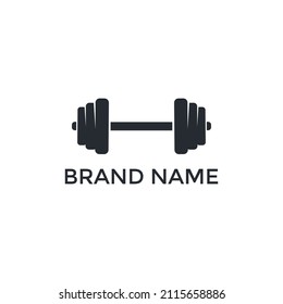 hand barbel Vector logo design for fitness and gym club design