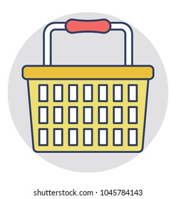 
 A hand basket for shopping purpose
