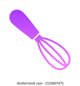 Hand Beater Glyph Gradient Icon Design