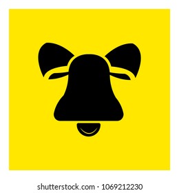 hand bell icon vector