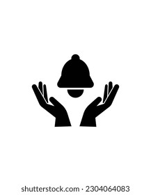 con el icono del timbre, el mejor icono plano del vector.