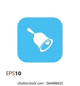 Hand bell icon for web and mobile