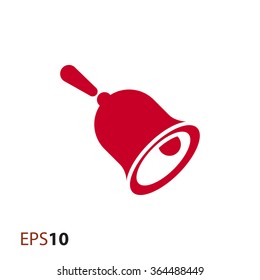 Hand bell icon for web and mobile