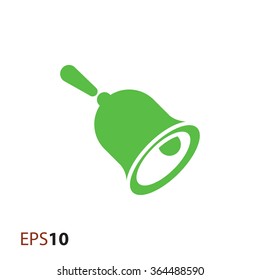 Hand bell icon for web and mobile