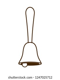 hand bell isolated icon
