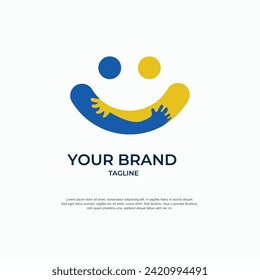 hand bird design logo vector
