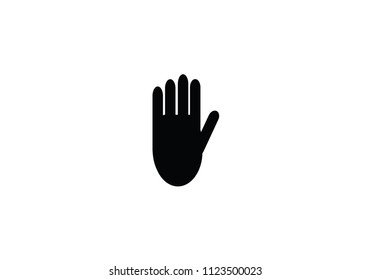 Hand black illustration vector arm fingers palm nails 