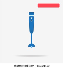 Hand blender icon. Vector concept illustration for design.