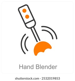 Misturador de mãos e conceito ícone misturador