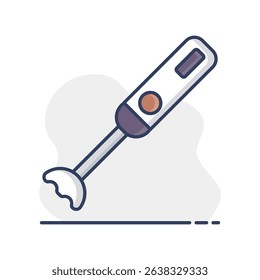 Hand blender vector icon. Electric kitchen appliance. Graph symbol for cooking web site design, logo, app, UI