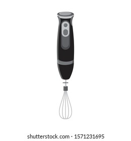 Hand Blender Vector Simple Flat Illustration