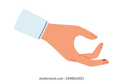 Hand With Blood Drop Vector Illustration