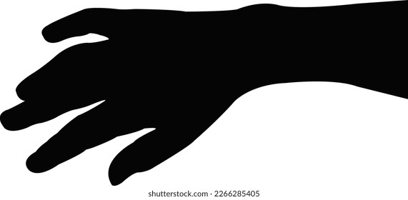 ein handgefertigter Silhouettenvektor
