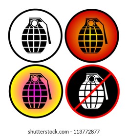 hand bomb vector illustration