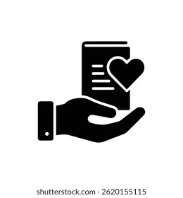 Hand with Book and Heart Symbolizing Ethical Learning and Teaching