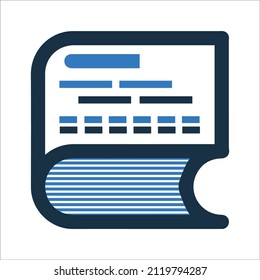 Hand book and Read Book icon