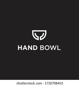 Handschüssel, Logo / Schüssel, Vektorgrafik