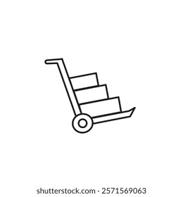 Hand Box Cart Icon Vector Logo Template Illustration
icon vector line logo design illustration outline flat on white background simple icons