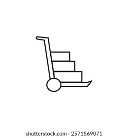 Hand Box Cart Icon Vector Logo Template Illustration
icon vector line logo design illustration outline flat on white background simple icons