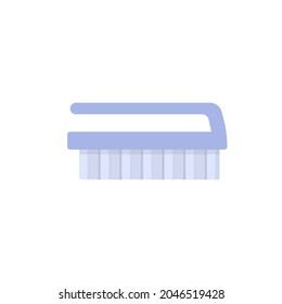 Hand brush illustration. tools for brushing walls and floors. tools for cleaners, janitors, office boys. flat cartoon style. vector design