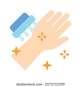 Hand Brush Vector EPS 10 for print, digital UI, UX kit, web and app development for health, personal care, body treatment and more.