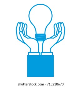 Hand with Bulb light energy