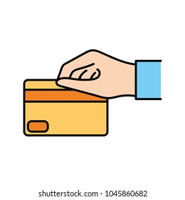 hand with business credit card finance