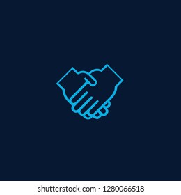 Hand Business Icon Vector Graphic Download Template Modern