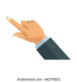 hand business man finger point gesture icon