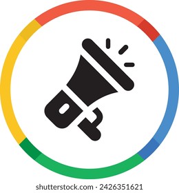 Hand of businessman holding megaphone for advertisement. Business shout out, speaking out loud to communicate with co-worker or draw attention and announce promotion concept,