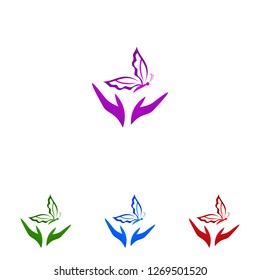 HAND BUTTERFLY LOGO