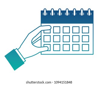 hand with calendar reminder