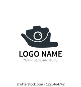 Hand Camera Black Logo