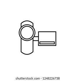 hand camera icon. Element of video products outline icon for mobile concept and web apps. Thin line hand camera icon can be used for web and mobile
