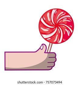 hand with candy sweet dessert sugar