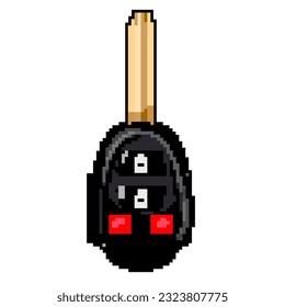 hand car key game pixel art retro vector. bit hand car key. old vintage illustration