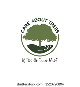 Hand Care with Big Tree Concept