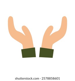 Hand care clip art, hand care icon flat vector illustration, isolated on white background