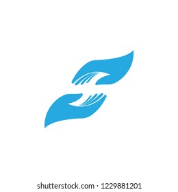 Hand care graphic design template vector illustration