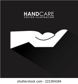 hand care graphic design , vector illustration